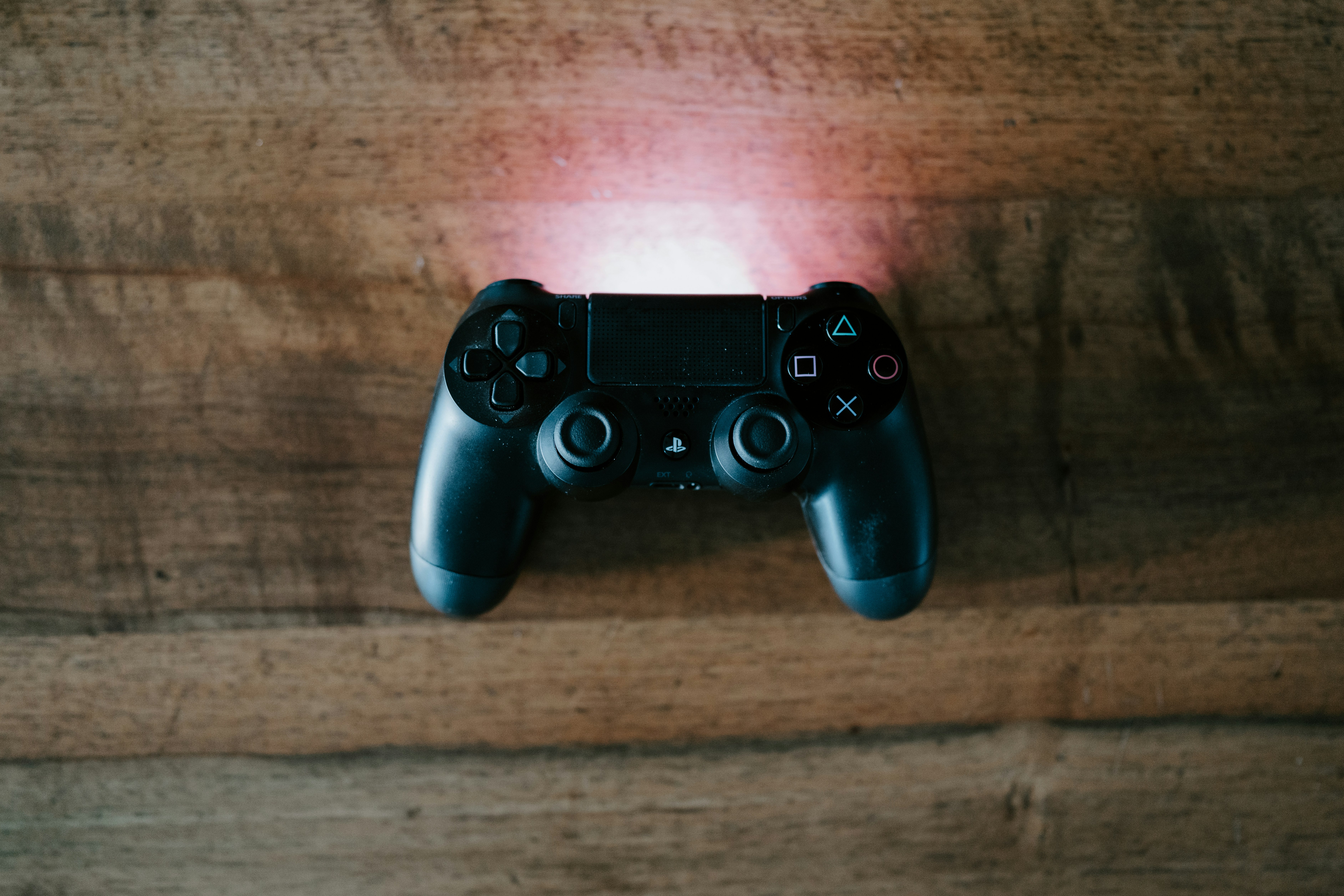 black sony ps 4 game controller